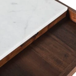 Aurora Modern Side Table In Walnut Brown -Household Items Series FSE ST22WN dt2 1