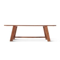 Stavenger 94" Dining Table In Cinnamon Brown