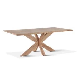 Stockholm Natural Acacia Wood Dining Table -Household Items Series FTI DT78NA 3q1