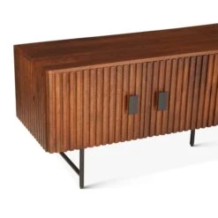 Halden 67" Acacia Wood Sideboard In Pecan Brown -Household Items Series FVE PC67PB dt2
