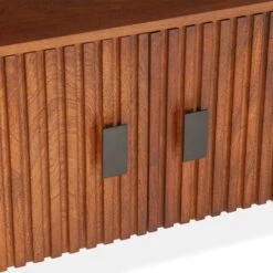 Halden 67" Acacia Wood Sideboard In Pecan Brown -Household Items Series FVE PC67PB dt3