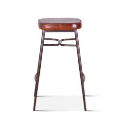 Hudson Backless Leather Stool 13 Hudson Backless Leather Stool -Household Items Series FWE BC sd1
