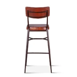 Hudson High Back Leather Stool -Household Items Series FWE CELBC bk1