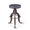 Sterling Industrial Modern Adjusting Barstool With Leather Seat 2 Sterling Industrial Modern Adjusting Barstool With Leather Seat -Household Items Series FWE SL1 BL