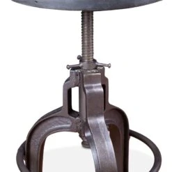 Sterling Industrial Modern Adjusting Barstool With Leather Seat 17 Sterling Industrial Modern Adjusting Barstool With Leather Seat -Household Items Series FWE SL1 BL dt4