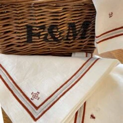 India Hicks Home Fly Linen Napkin | Set Of 4 -Household Items Series F M napkin basket 314423