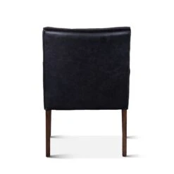 Avery 24" Modern Black Leather Arm Chair -Household Items Series G201 252 943 80 bk1