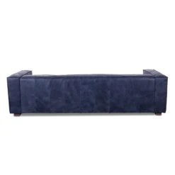 Portia Antique Blue Italian Leather Sofa 11 Portia Antique Blue Italian Leather Sofa -Household Items Series G201 34004 493 bk1