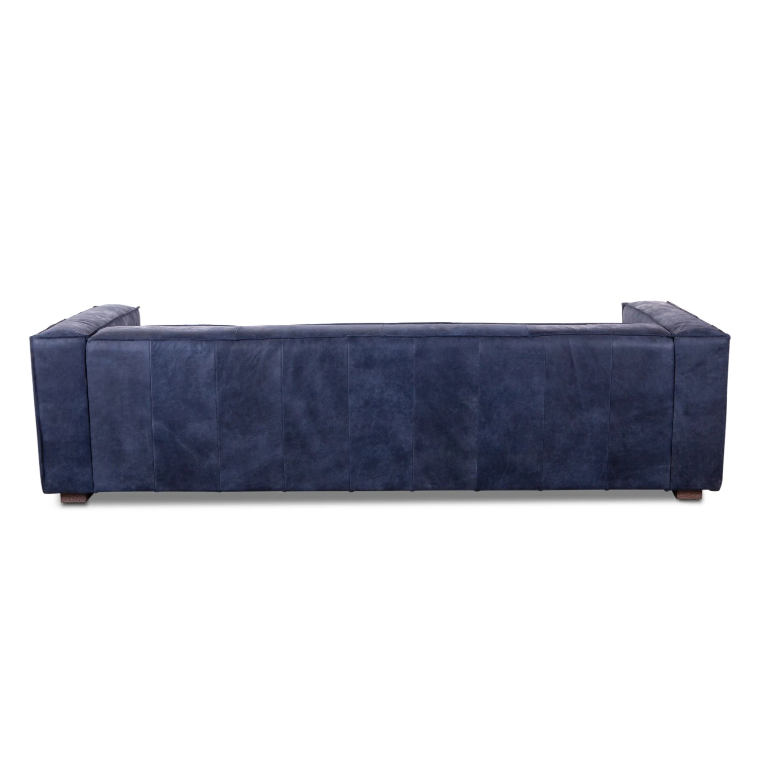 Portia Antique Blue Italian Leather Sofa 5 Portia Antique Blue Italian Leather Sofa - Image 3