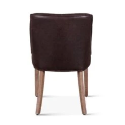 Avery Casual Leather Dining Chair In Cocoa Brown, Set Of 2 -Household Items Series G201 364 340 82 bk1