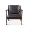Robert Modern Black Leather Arm Chair