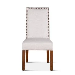 Jona Studded Parson's Dining Chair, Set Of 2 -Household Items Series G206 JONES 04 NT