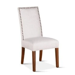 Jona Studded Parson's Dining Chair, Set Of 2 -Household Items Series G206 JONES 04 NT 3q1