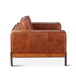 Chiavari Modern Cognac Leather Armchair 21 Chiavari Modern Cognac Leather Armchair -Household Items Series GPF MACH CO sd1