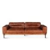 Chiavari Modern Cognac Leather Sofa