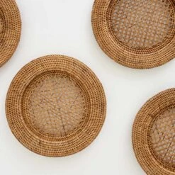 Honey Rattan Charger | Set Of 4