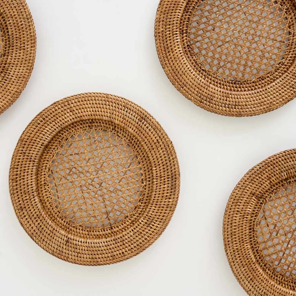 Honey Rattan Charger | Set Of 4 3 Honey Rattan Charger | Set Of 4