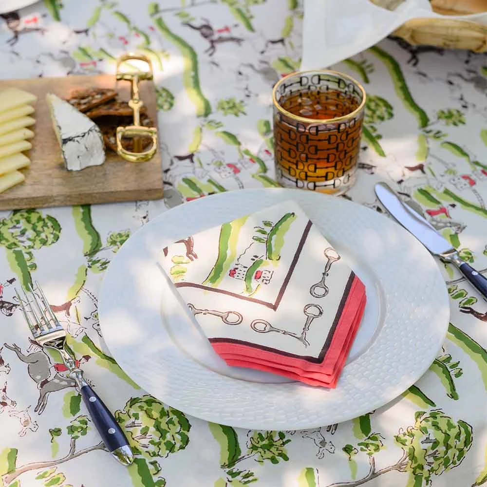 Hunt Scene Napkin | Set Of 4 5 Hunt Scene Napkin | Set Of 4 - Image 3