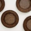India Hicks Home Antique Brown Rattan Charger | Set Of 4