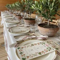 India Hicks Home Fly Linen Tablecloth -Household Items Series IH Tablecloth and Napkin