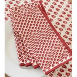 India Hicks Home Pageant Reversed Napkin | Set Of 4 -Household Items Series IH pageant red napkins red white 382038