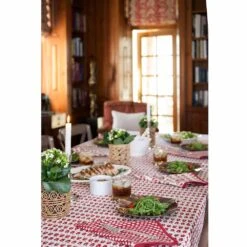 India Hicks Home Pageant Tablecloth 16 India Hicks Home Pageant Tablecloth -Household Items Series IH pageant red table vignette 6 63f0ee4b f7a8 4f29 bc1c 53c2e63cda29 126636