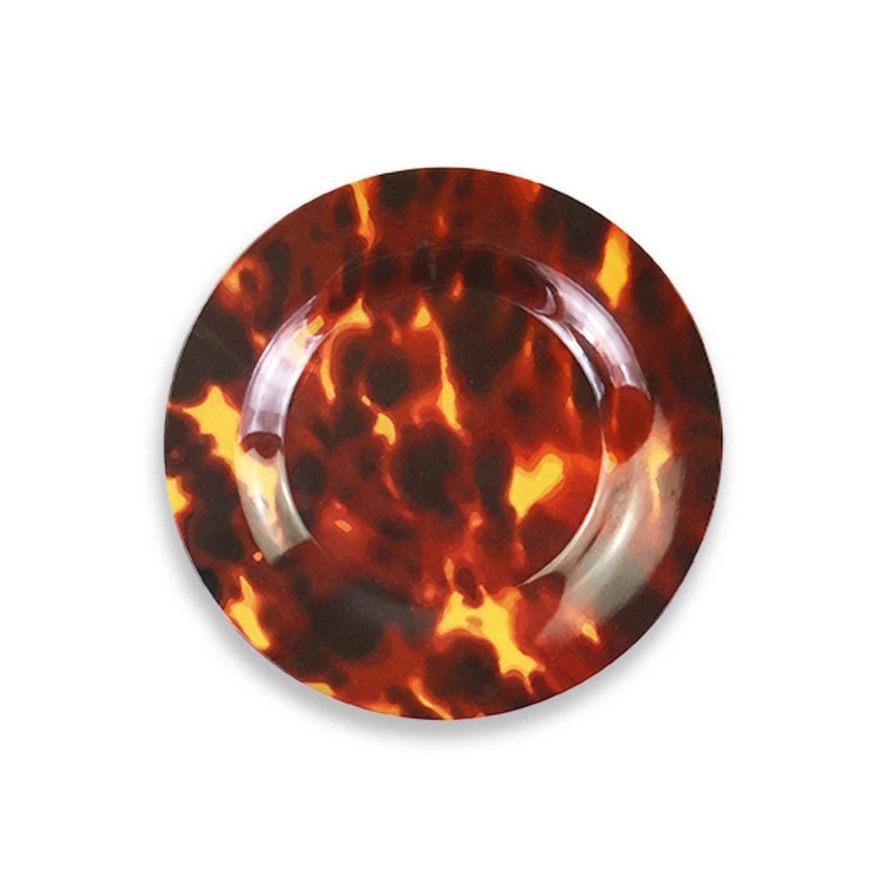 India Hicks Home Tortoise Melamine Appetizer Plate | Set Of 6 6 India Hicks Home Tortoise Melamine Appetizer Plate | Set Of 6 - Image 5