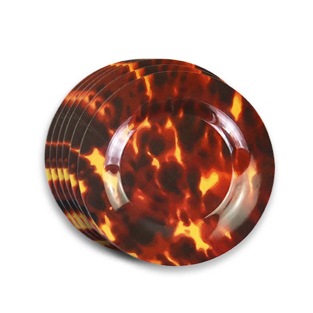 India Hicks Home Tortoise Melamine Appetizer Plate | Set Of 6 2 India Hicks Home Tortoise Melamine Appetizer Plate | Set Of 6