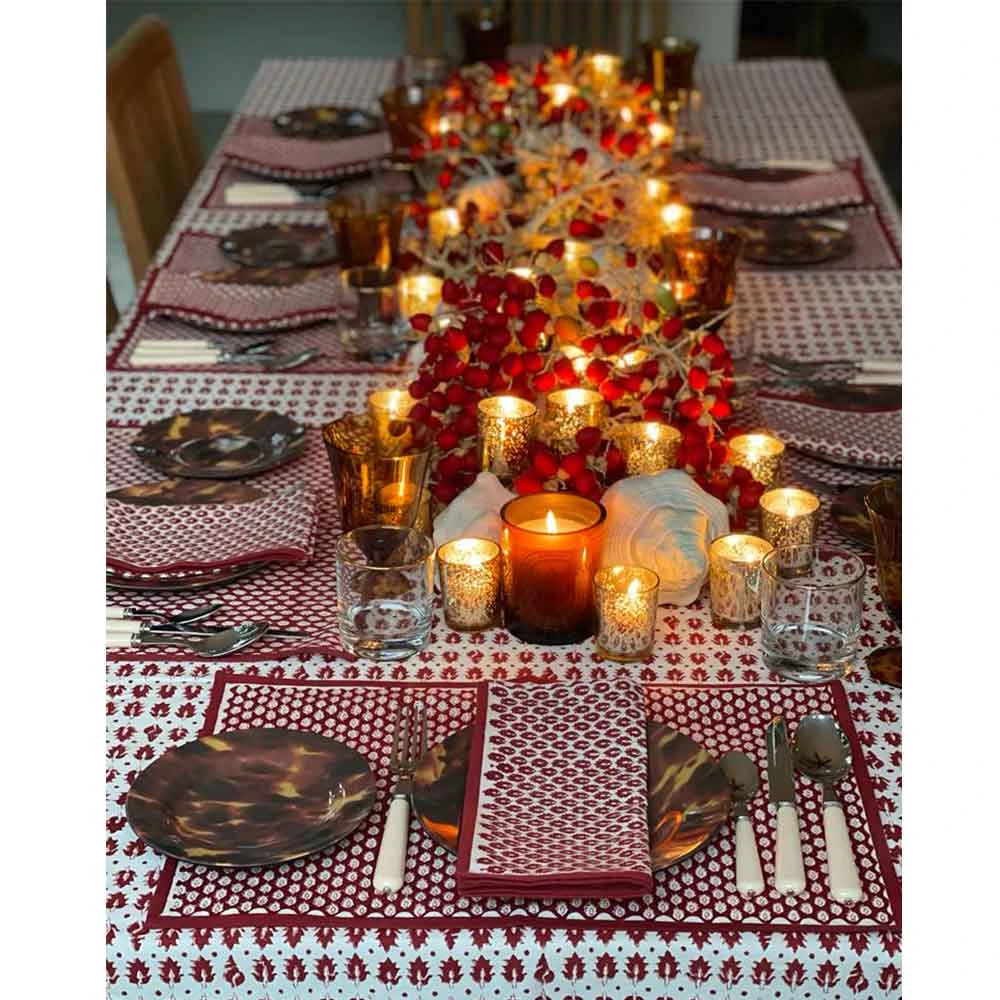 India Hicks Home Pageant Reversed Placemat | Set Of 4 5 India Hicks Home Pageant Reversed Placemat | Set Of 4 - Image 3