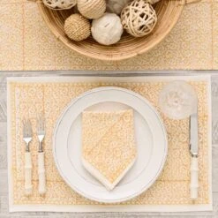 India Hicks Home Seashell Golden Placemat | Set Of 4