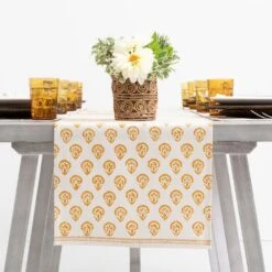 India Hicks Home Carnation Golden Table Runner