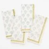 India Hicks Home Carnation Seafoam Napkin | Set Of 4 2 India Hicks Home Carnation Seafoam Napkin | Set Of 4 -Household Items Series India Hicks Carnations Seafoam Napkins 0526 upclose crop 408589