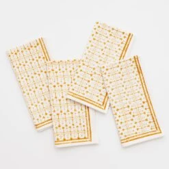 India Hicks Home Palm Avenue Golden Napkin | Set Of 4