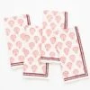 India Hicks Home Carnation Blush Napkin | Set Of 4 -Household Items Series India Hicks Seashells Blush Napkins 2573 132093