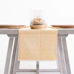 India Hicks Home Seashell Golden Table Runner