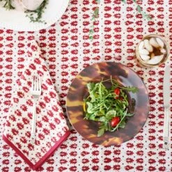 India Hicks Home Pageant Tablecloth 14 India Hicks Home Pageant Tablecloth -Household Items Series Lifestyle.IndiaHicksRedPageant.Tablecloth2 683605