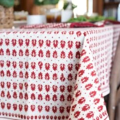 India Hicks Home Pageant Tablecloth 15 India Hicks Home Pageant Tablecloth -Household Items Series Lifestyle.IndiaHicksRedPageant.Tablecloth4 773675