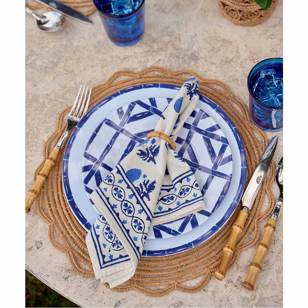 Round Bamboo Napkin Ring | Set 4 5 Round Bamboo Napkin Ring | Set 4 - Image 3