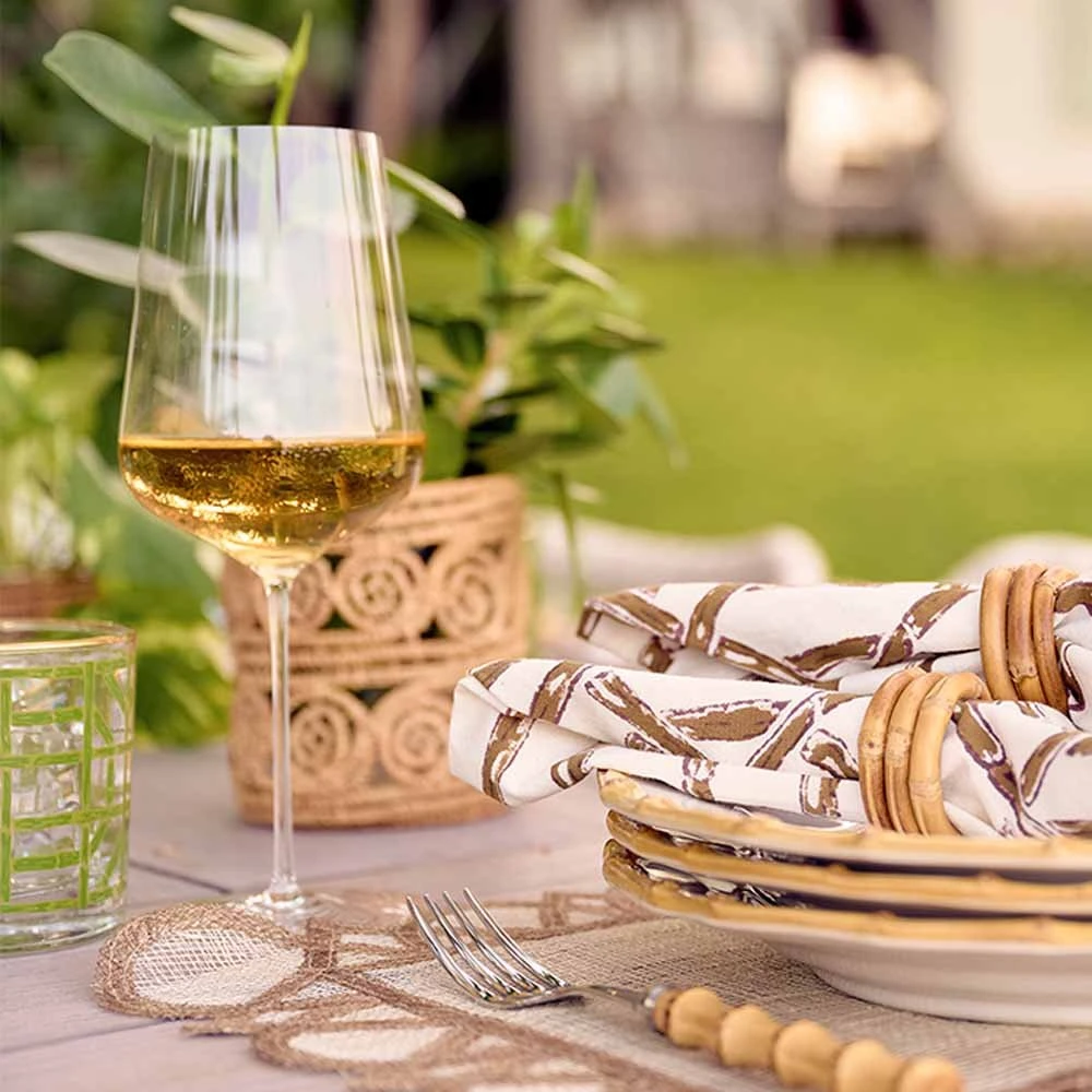 Wrapped Bamboo Napkin Rings | Set 4 - Image 5