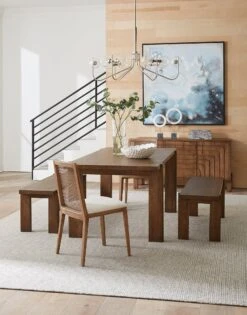 Dellio Solid Mango Wood 72" Dining Table In Acorn Brown -Household Items Series OakParkDR RS 12 22 Alt d40c78e0 f895 4cc9 927a e33b15f725ee