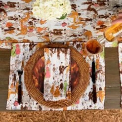 Paddock Scene Linen Placemat | Set Of 4 -Household Items Series PaddockScene DSC 0898 hr crop 436141