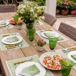 Pomegranate Green Placemat | Set Of 4 -Household Items Series Pomegranate Green 3 800714