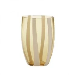 Candy Striped Glass-Amber