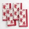 Red Paisley Napkins | Set Of 4