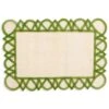 Green Athena Placemat | Set Of 4 -Household Items Series Rice Paper placemats green rectangle 6436 173869 943992