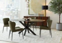 Isabella Green Suede Modern Dining Chair, Set Of 2 15 Isabella Green Suede Modern Dining Chair, Set Of 2 -Household Items Series Rio Oval DR 12 22 da5793ee 05d6 4112 ae2d 60110fa7fce7