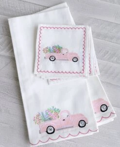 Blossom Truck Tea Towel (Set Of 2) -Household Items Series TruckBlossomCocktailNapkin TeaTowelcopy daea2d1f a9a5 40cf 86e7 59b7f0100e4d 957325