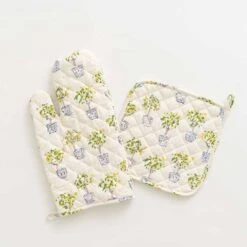 Lemon Topiary Oven Mitt Sets