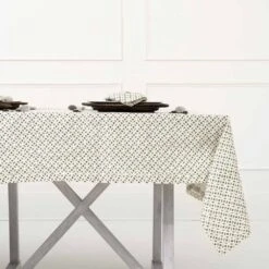 India Hicks Home Hunter Green Tea Time Tablecloth