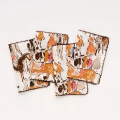 Paddock Scene Cocktail Napkin | Set Of 4